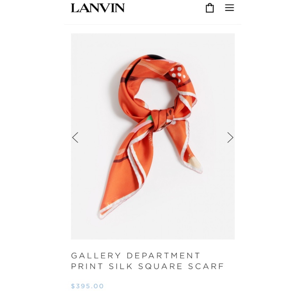 Lanvin silk scarf